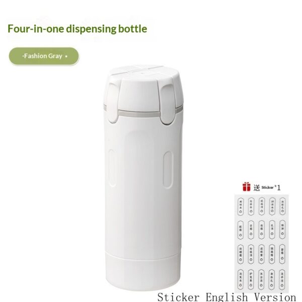 Trousse distributeur de voyage 4‑en‑1 étanche — 4 x 30 ml