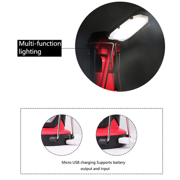 Lampe LED Pliable 2‑en‑1 — Rechargeable & Powerbank