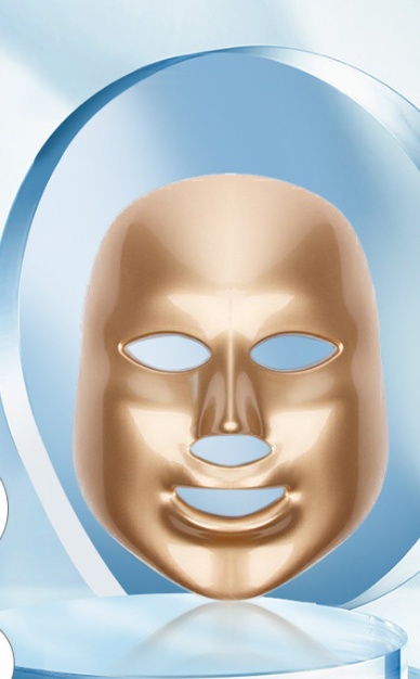 Masque LED Photon Doré — Soin Anti-acné & Rajeunissement