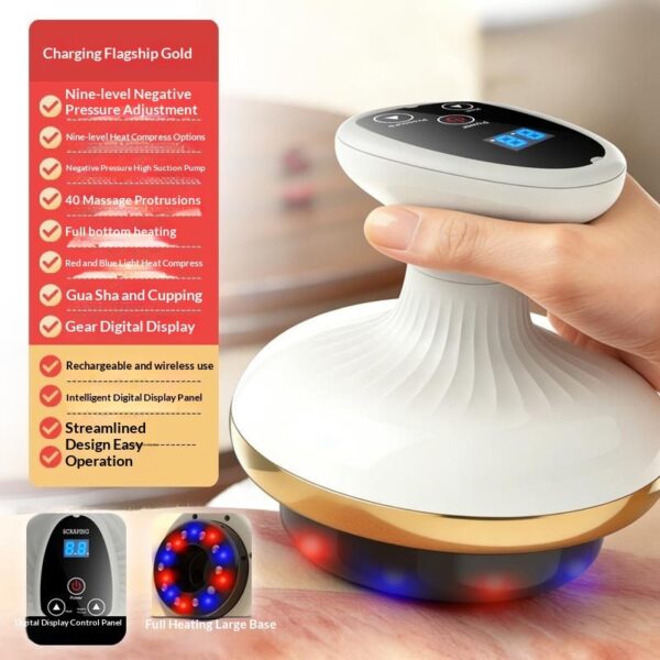 Gua Sha Électrique Rechargeable — Massager Visage & Corps