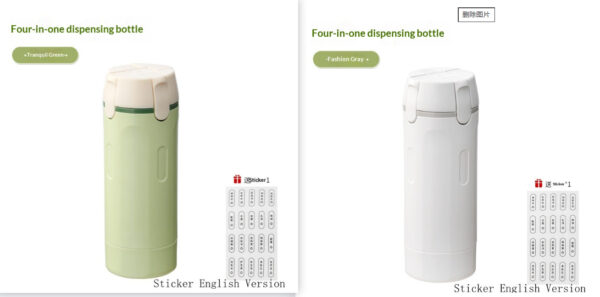 Trousse distributeur de voyage 4‑en‑1 étanche — 4 x 30 ml