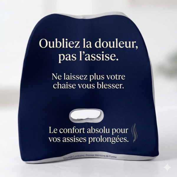 Coussin Lombaire Ergonomique Mémoire de Forme – Confort Pro