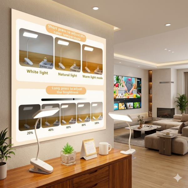 Gemini_Generated_Image_9mnc6e9mnc6e9mnc Rechargeable LED Clip Light — Touch-Activated 3000–6000K