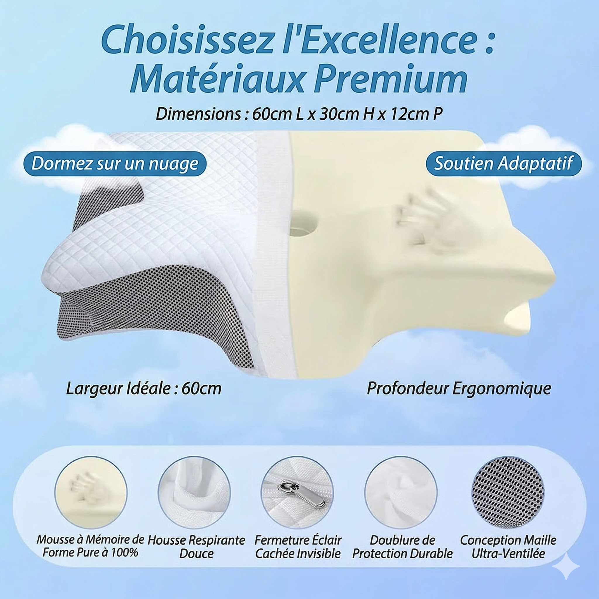 Gemini_Generated_Image_k1dxyzk1dxyzk1dx Oreiller Cervical Ergonomique 2-en-1 - Confort & Soutien