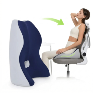 Coussin Lombaire Mémoire de Forme — Support Dorsal Amovible